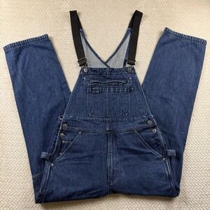 Duluth Trading Men's Carpenter Overalls 34x34 Tall Bib Chore Workwear Western